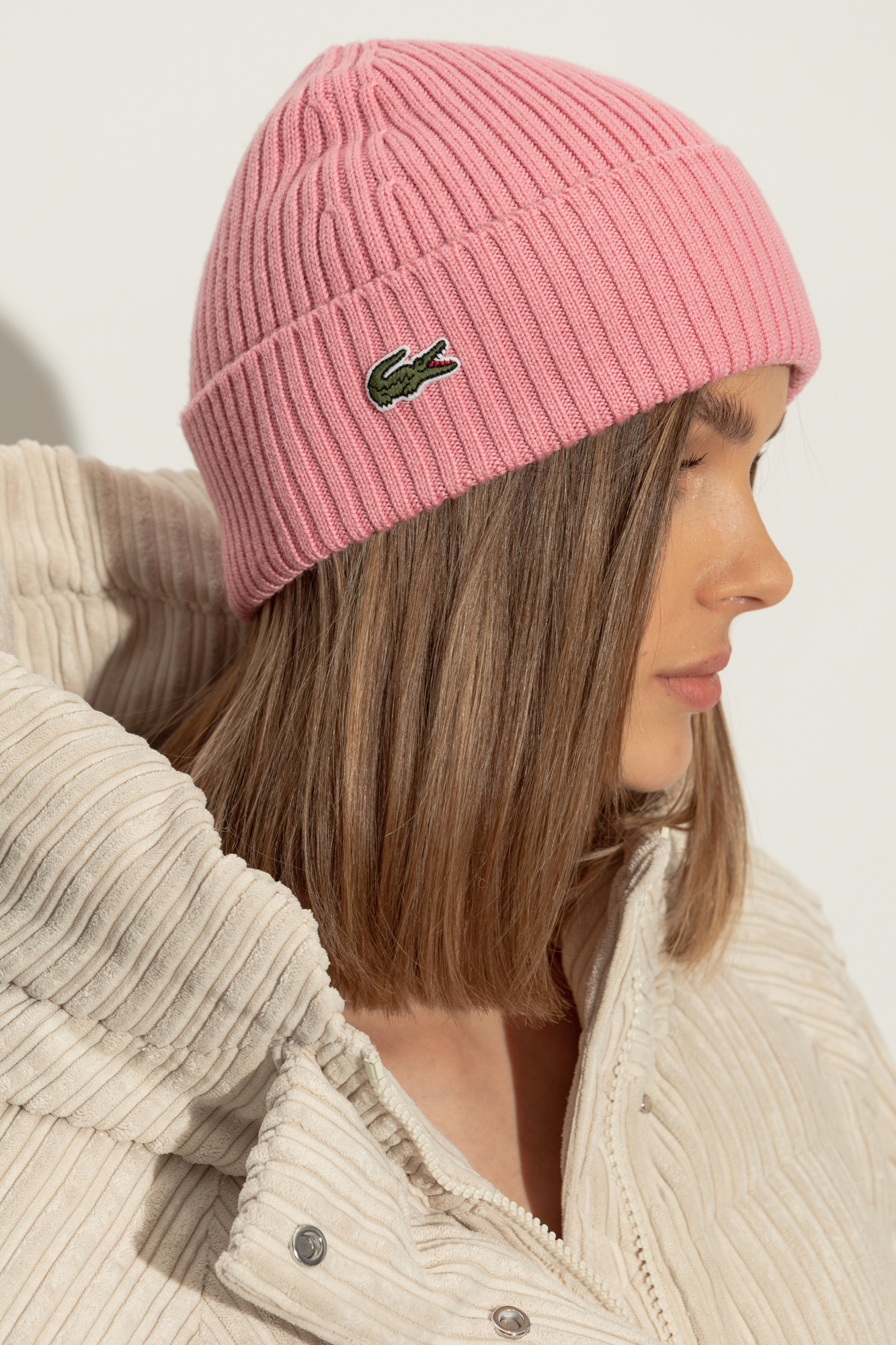 Lacoste knitted hat hotsell